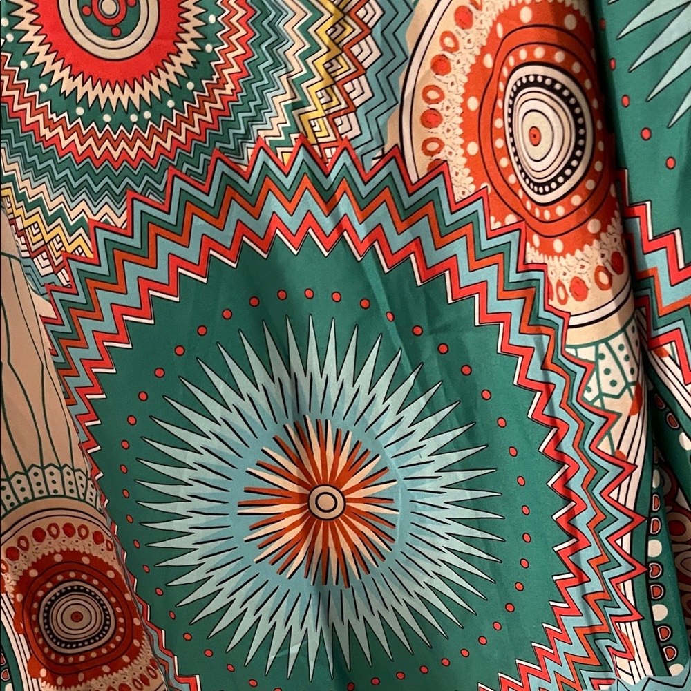 Multicolor Geometric Pattern Dress - Picture 12 of 12